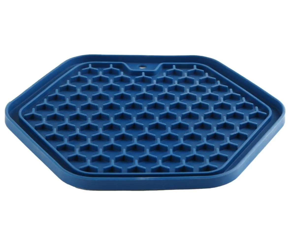 Dehner Lieblinge Leckmatte Sam, blau, ca. B22,5/1/T20 cm