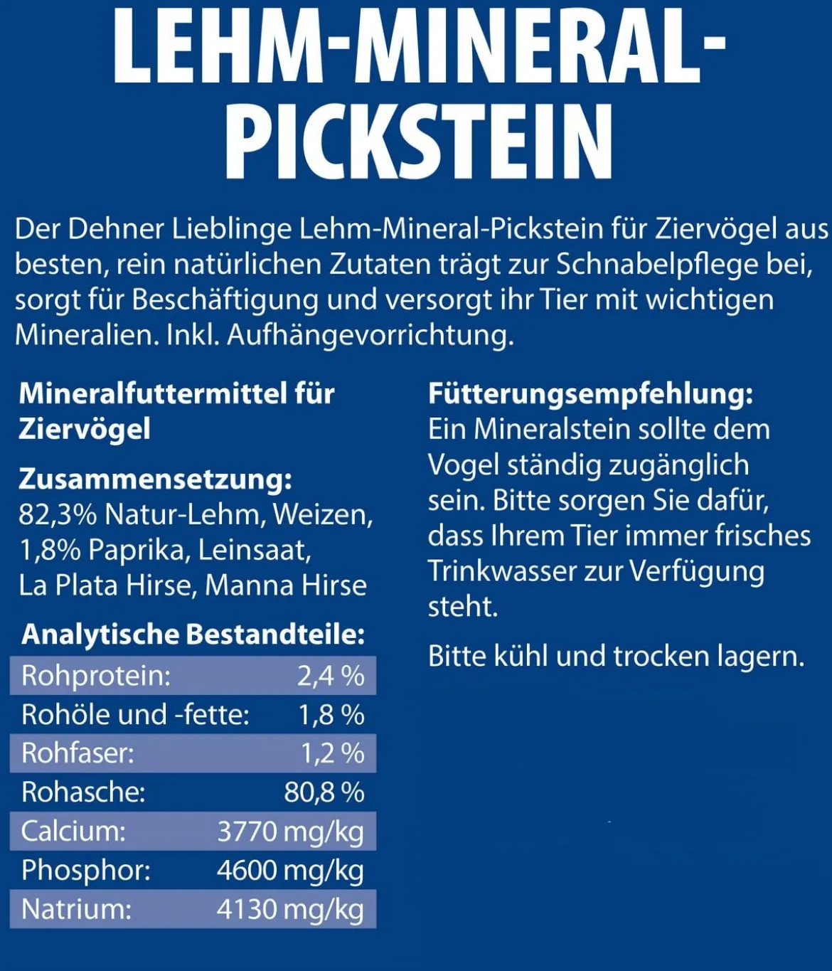 Dehner Lieblinge Lehm-Mineral-Pickstein Gemüse, 100 g