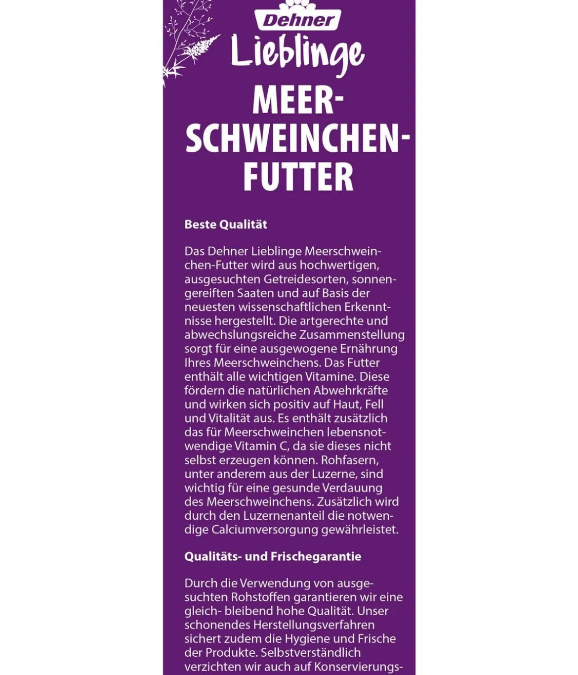Dehner Lieblinge Meerschweinchen-Futter
