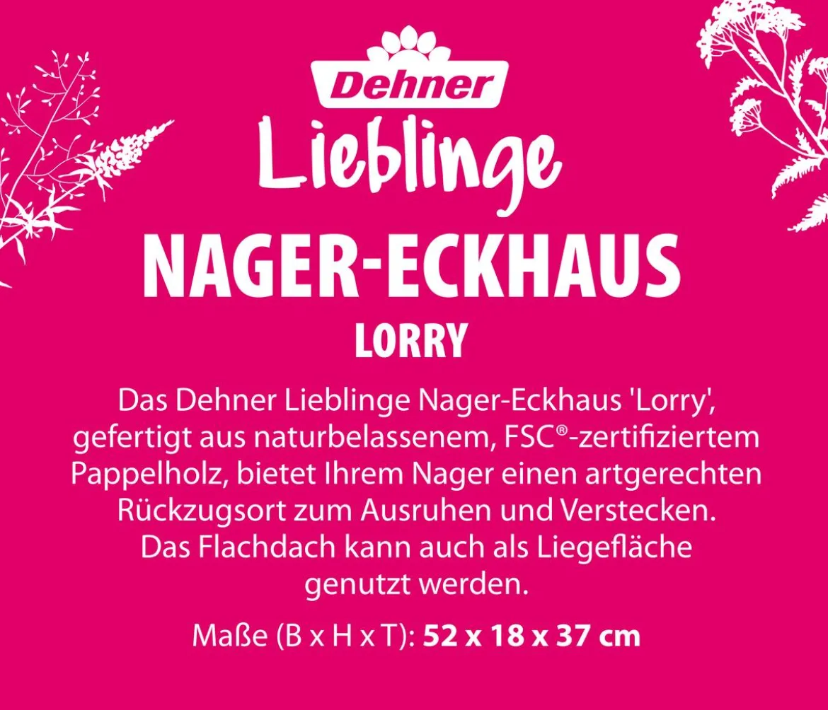 Dehner Lieblinge Nager-Eckhaus Lorry