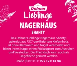Dehner Lieblinge Nagerhaus Shanty, ca. B15/H12/T14 cm