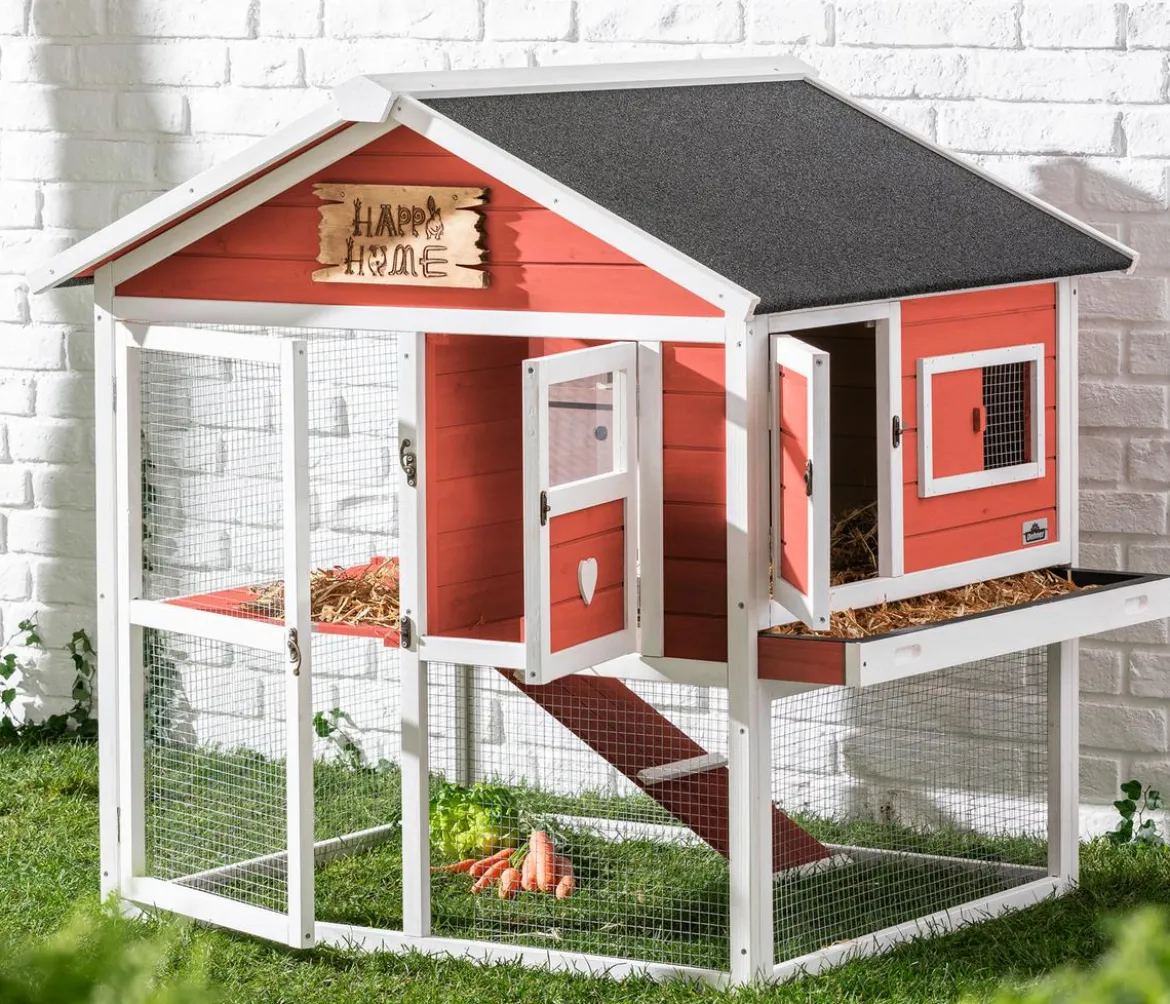 Dehner Lieblinge Nagerheim Castel, apricot, ca. B106/H108/T103 cm
