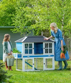 Dehner Lieblinge Nagerheim Palazzo, blau, ca. B145/H121/T72 cm