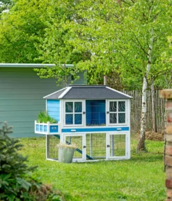 Dehner Lieblinge Nagerheim Palazzo, blau, ca. B145/H121/T72 cm