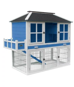 Dehner Lieblinge Nagerheim Palazzo, blau, ca. B145/H121/T72 cm