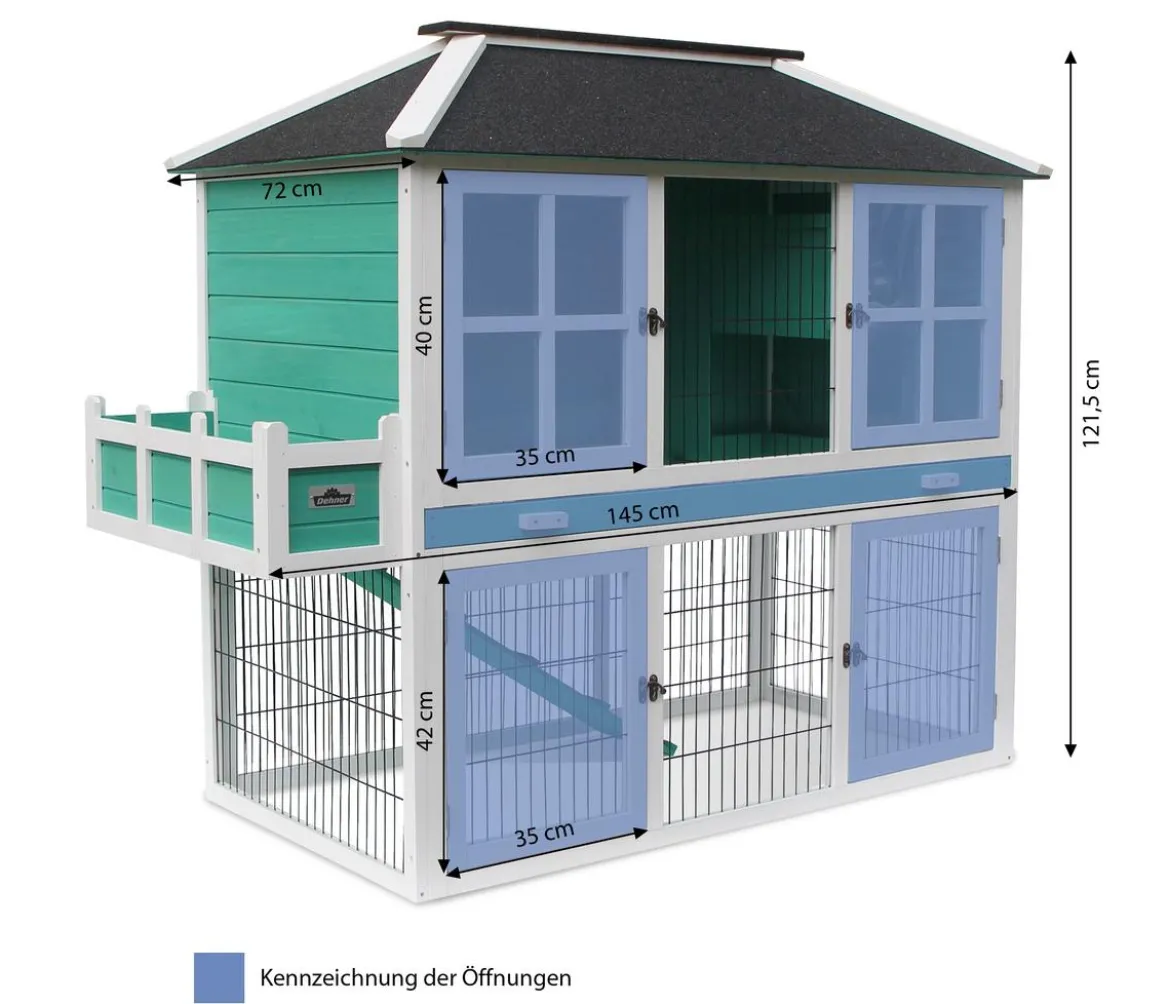 Dehner Lieblinge Nagerheim Palazzo, ca. B145/H121/T72 cm