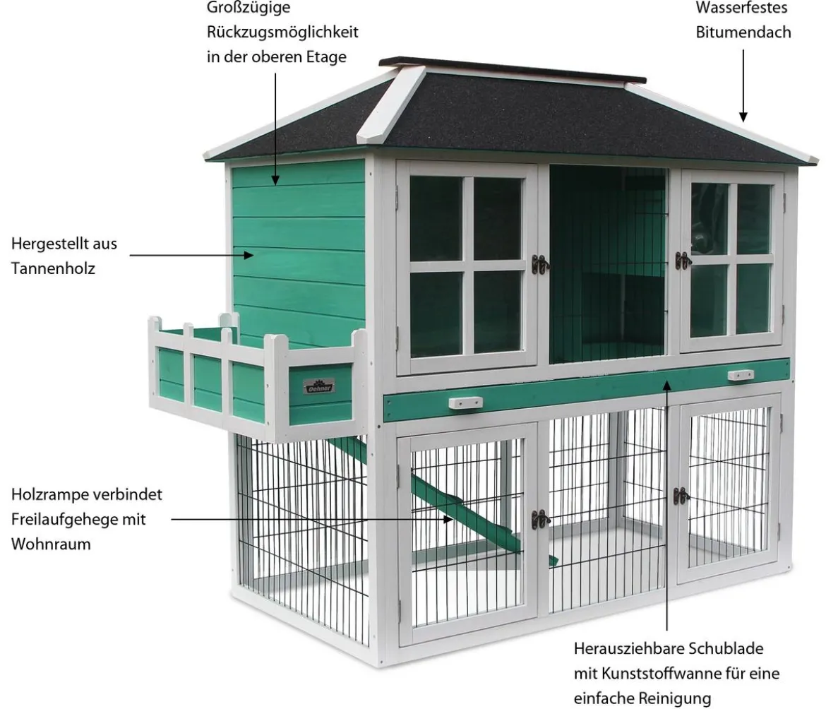Dehner Lieblinge Nagerheim Palazzo, ca. B145/H121/T72 cm