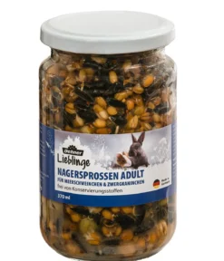 Dehner Lieblinge Nagersprossen für Meerschweinchen & Kaninchen, Adult, 210 ml