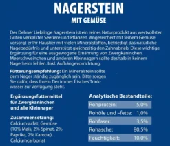 Dehner Lieblinge Nagerstein mit Gemüse, 80 g