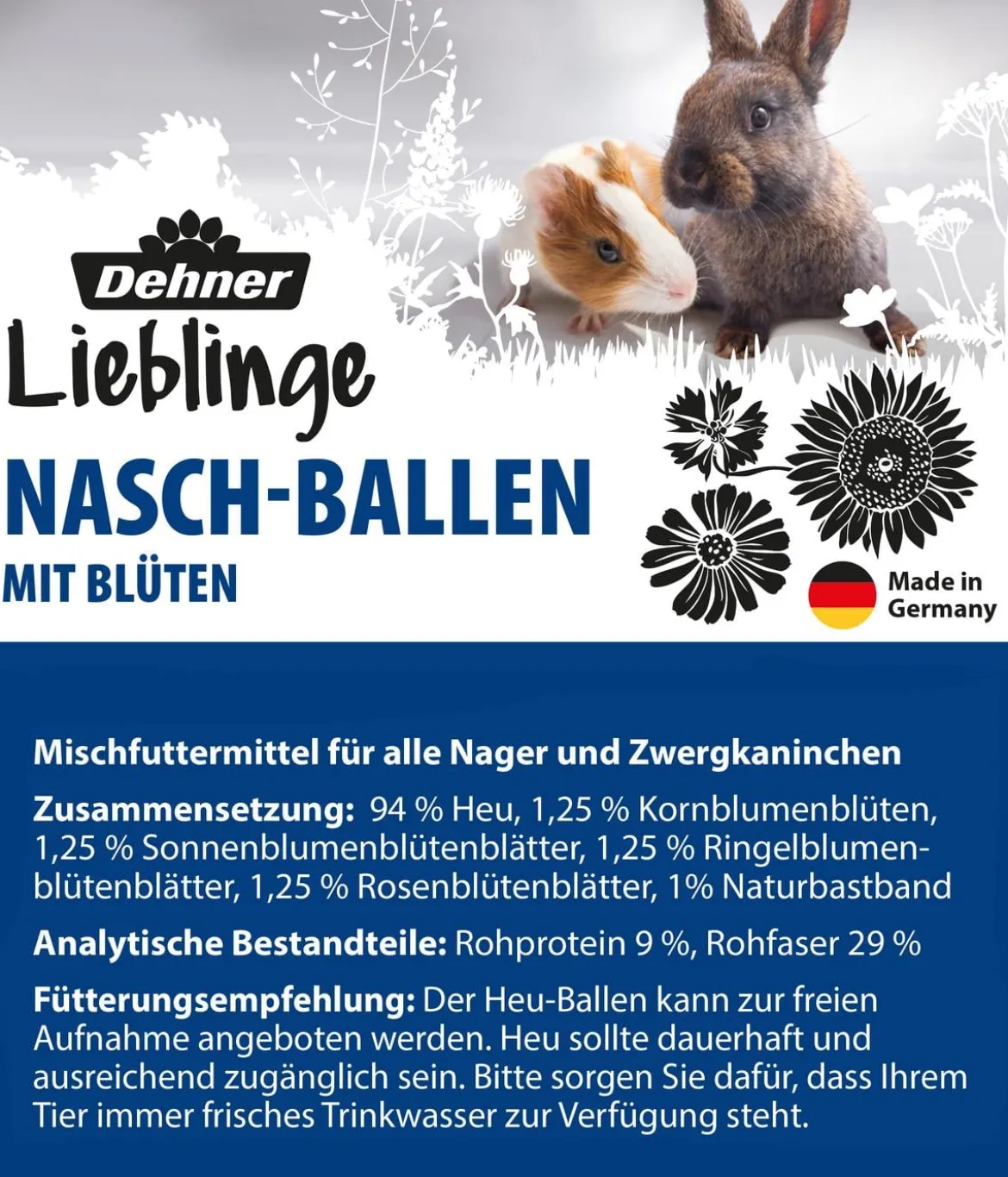 Dehner Lieblinge Nasch-Ballen mit Blüten, 500 g