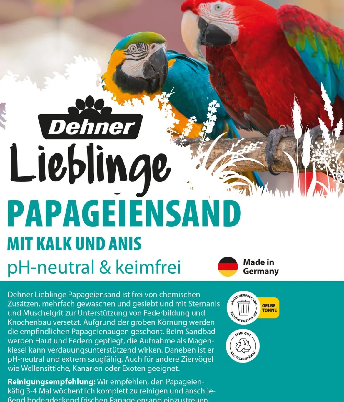 Dehner Lieblinge Papageiensand, 5 kg