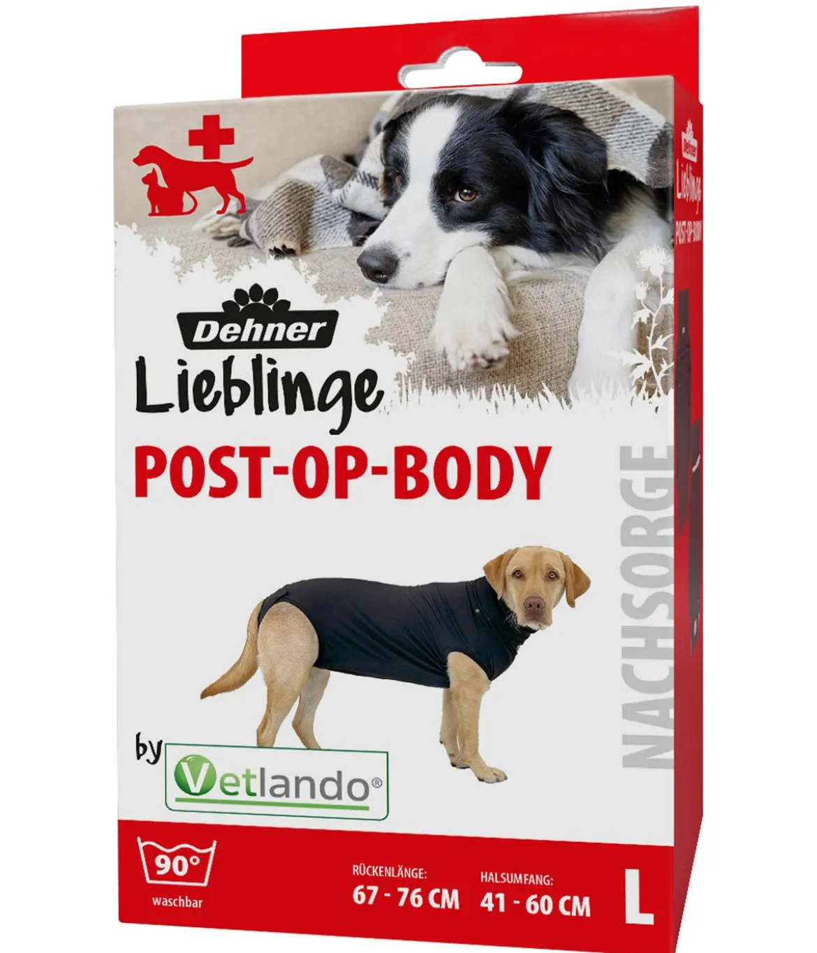 Dehner Lieblinge Post-OP-Body, schwarz