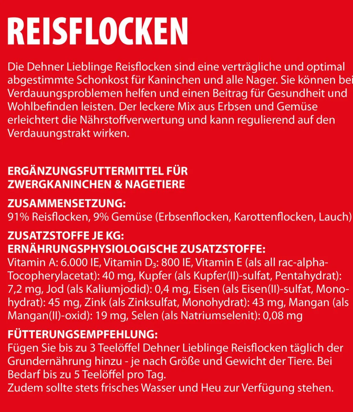 Dehner Lieblinge Reisflocken, 100 g