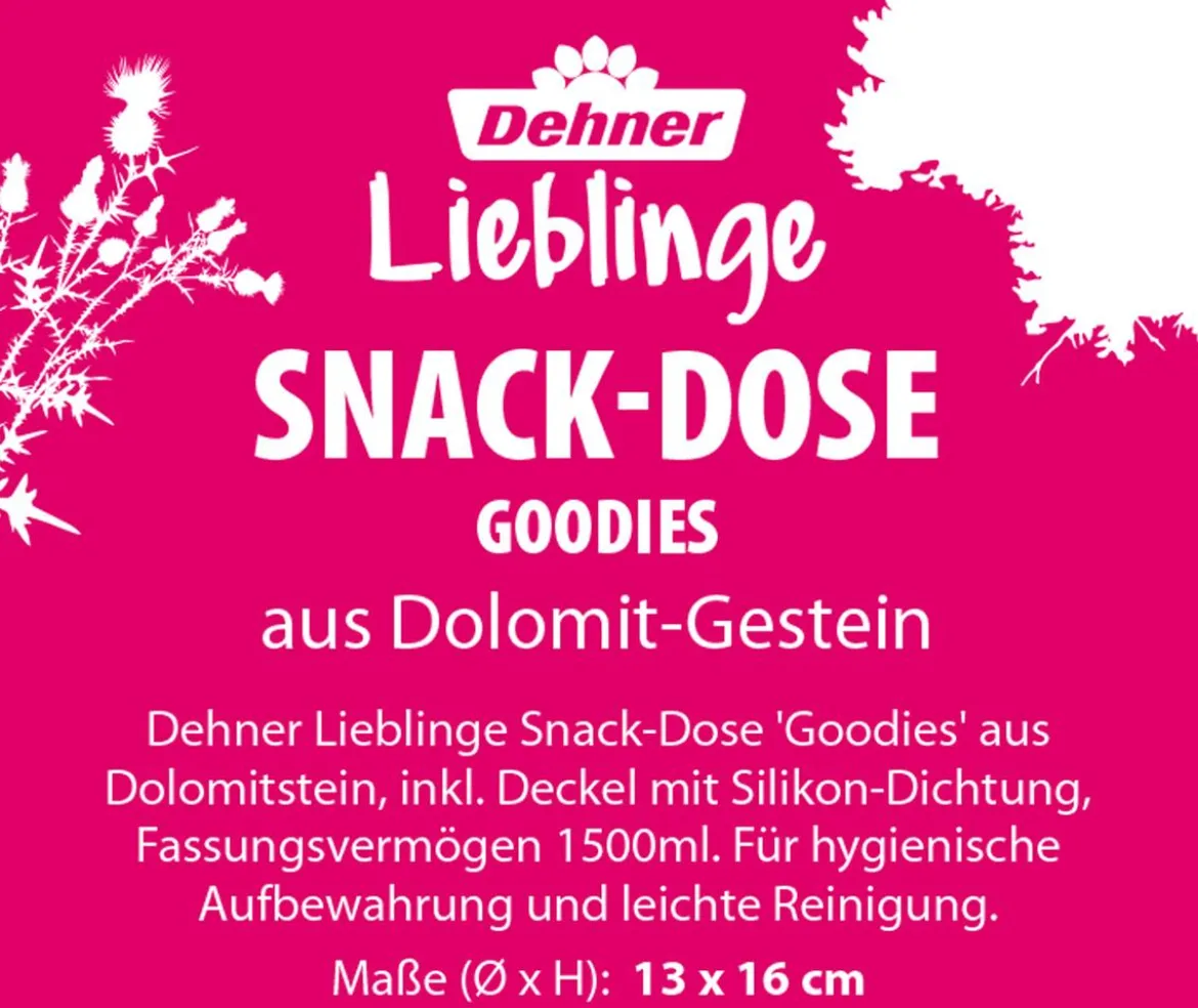 Dehner Lieblinge Snack-Dose Goodies, ca. Ø13/H16 cm