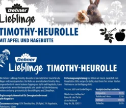 Dehner Lieblinge Timothy-Heurolle mit Apfel & Hagebutte, 200 g