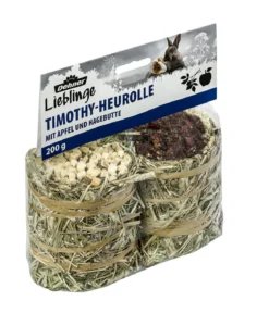 Dehner Lieblinge Timothy-Heurolle mit Apfel & Hagebutte, 200 g
