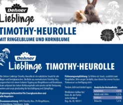 Dehner Lieblinge Timothy-Heurolle mit Ringelblume & Kornblume, 200 g