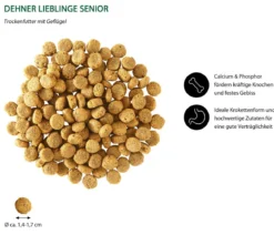 Dehner Lieblinge Trockenfutter für Hunde Senior, Geflügel
