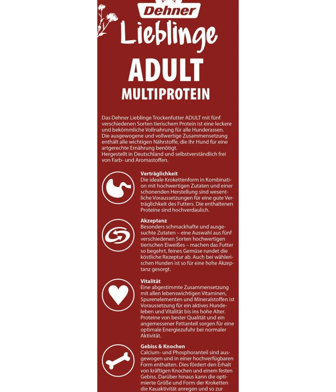 Dehner Lieblinge Trockenfutter für Hunde Multiprotein Adult