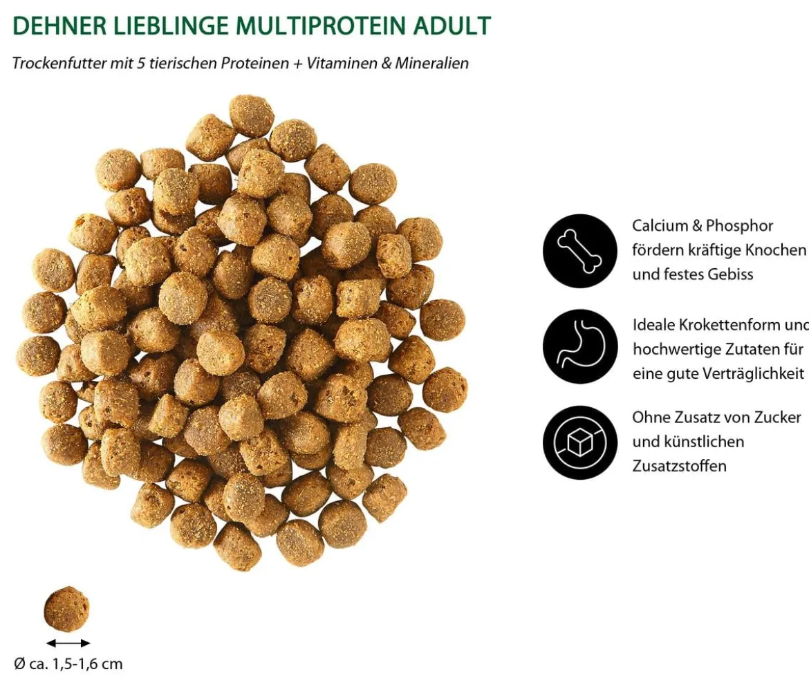 Dehner Lieblinge Trockenfutter für Hunde Multiprotein Adult