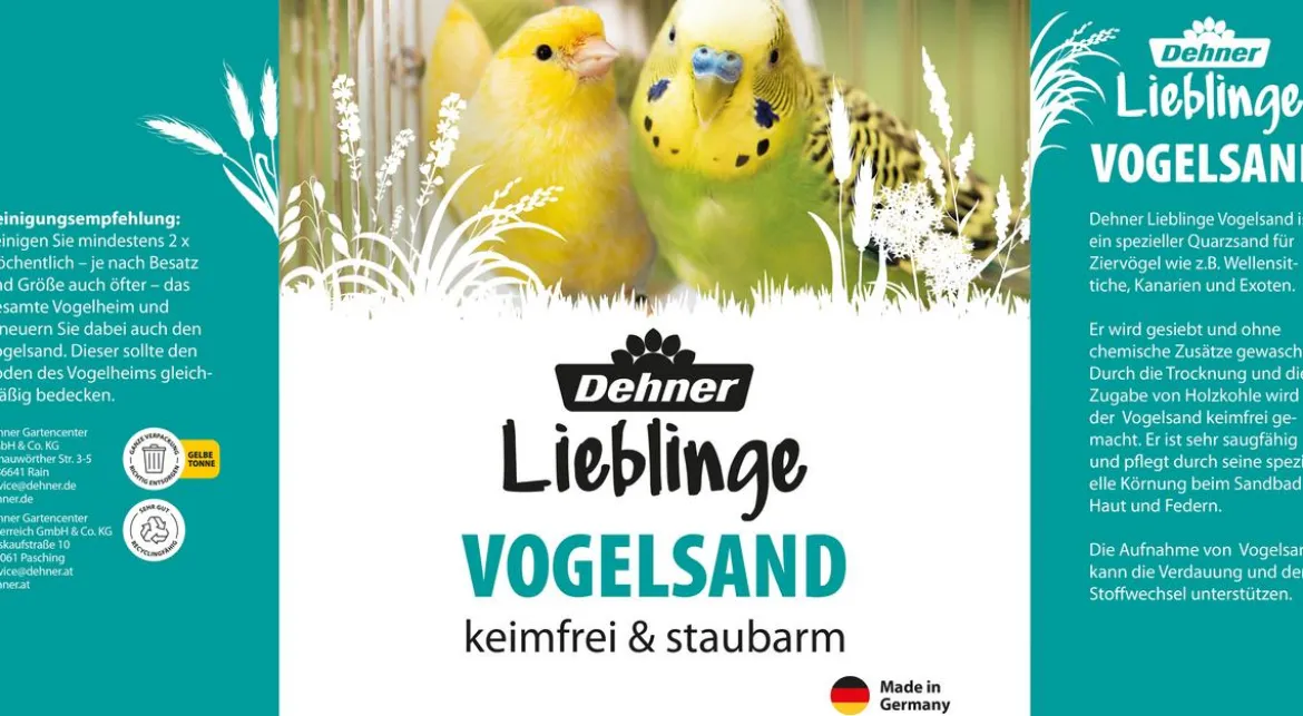 Dehner Lieblinge Vogelsand, 6 x 5 kg