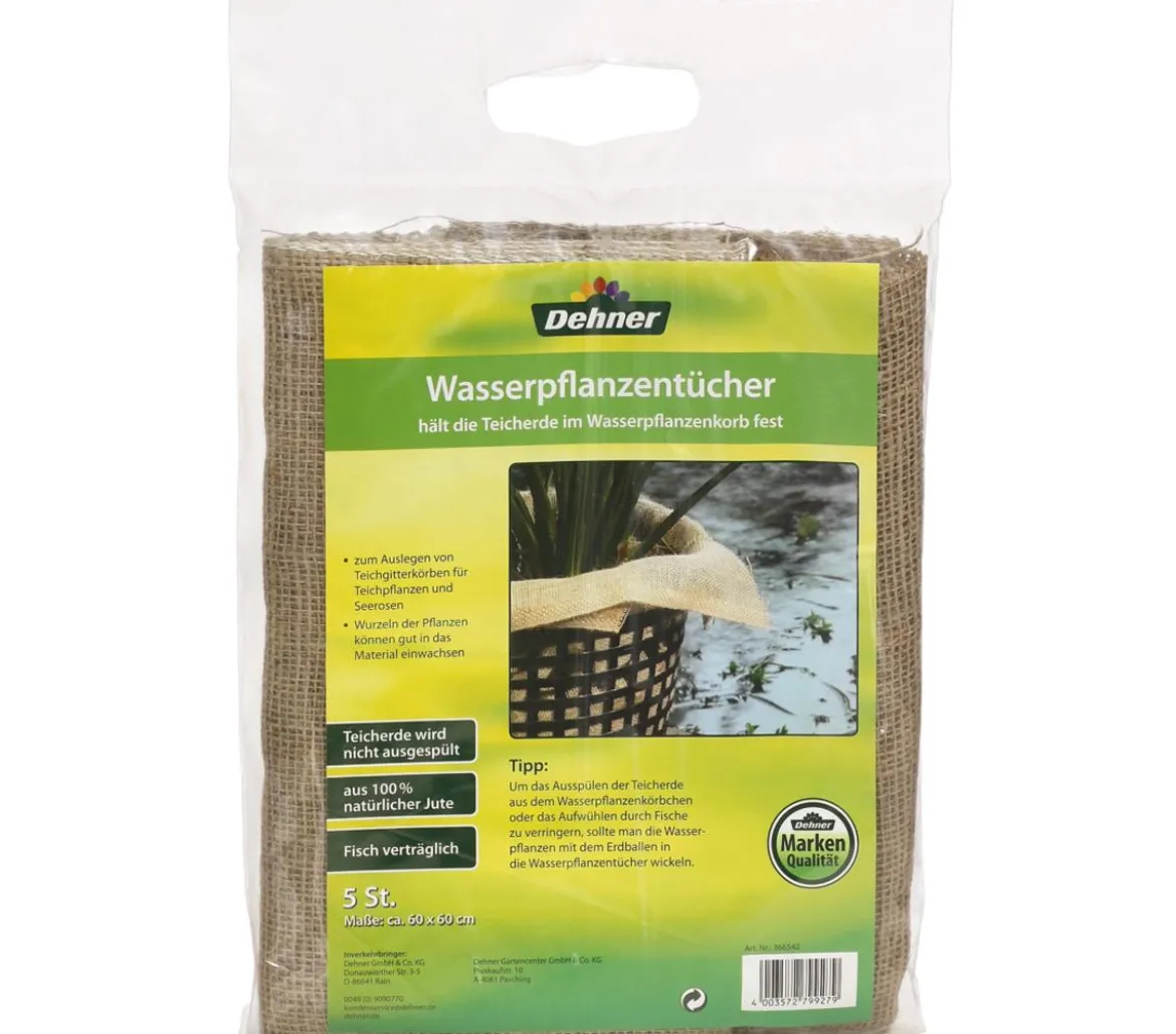 Dehner Lieblinge Wasserpflanzentücher, 60 x 60 cm