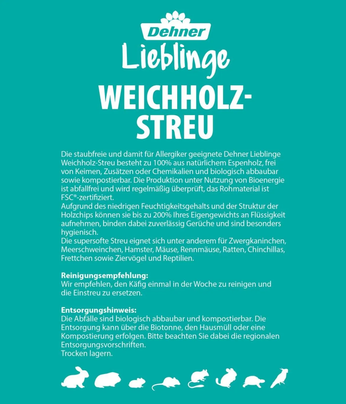 Dehner Lieblinge Weichholz-Streu