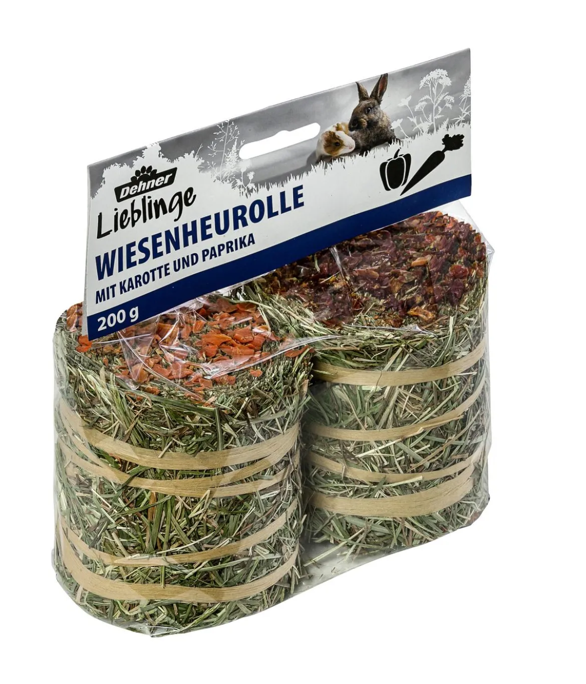 Dehner Lieblinge Wiesenheurolle mit Karotte & Paprika, 200 g