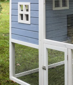 Dehner Lieblinge XXL Nagerheim Funny Flocke, hellblau, ca. B170/H120/T99 cm