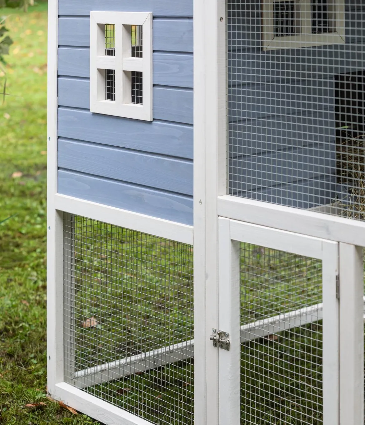 Dehner Lieblinge XXL Nagerheim Funny Flocke, hellblau, ca. B170/H120/T99 cm