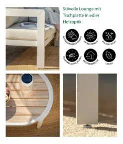 Dehner Lounge Altea, 4-teilig