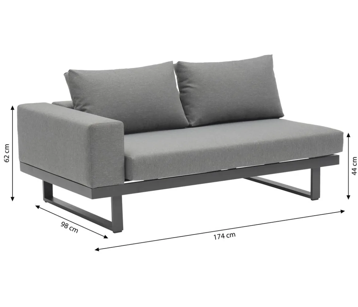 Dehner Lounge Riva, 3-teilig
