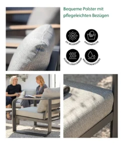 Dehner Lounge Salo, 4-teilig