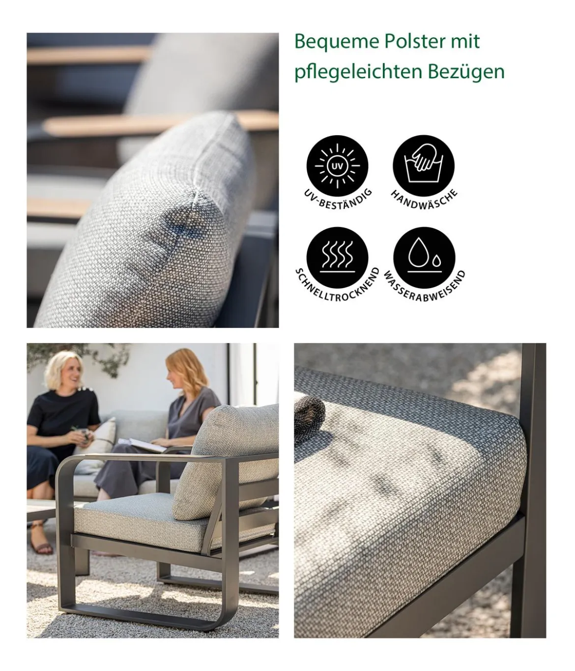 Dehner Lounge Salo, 4-teilig