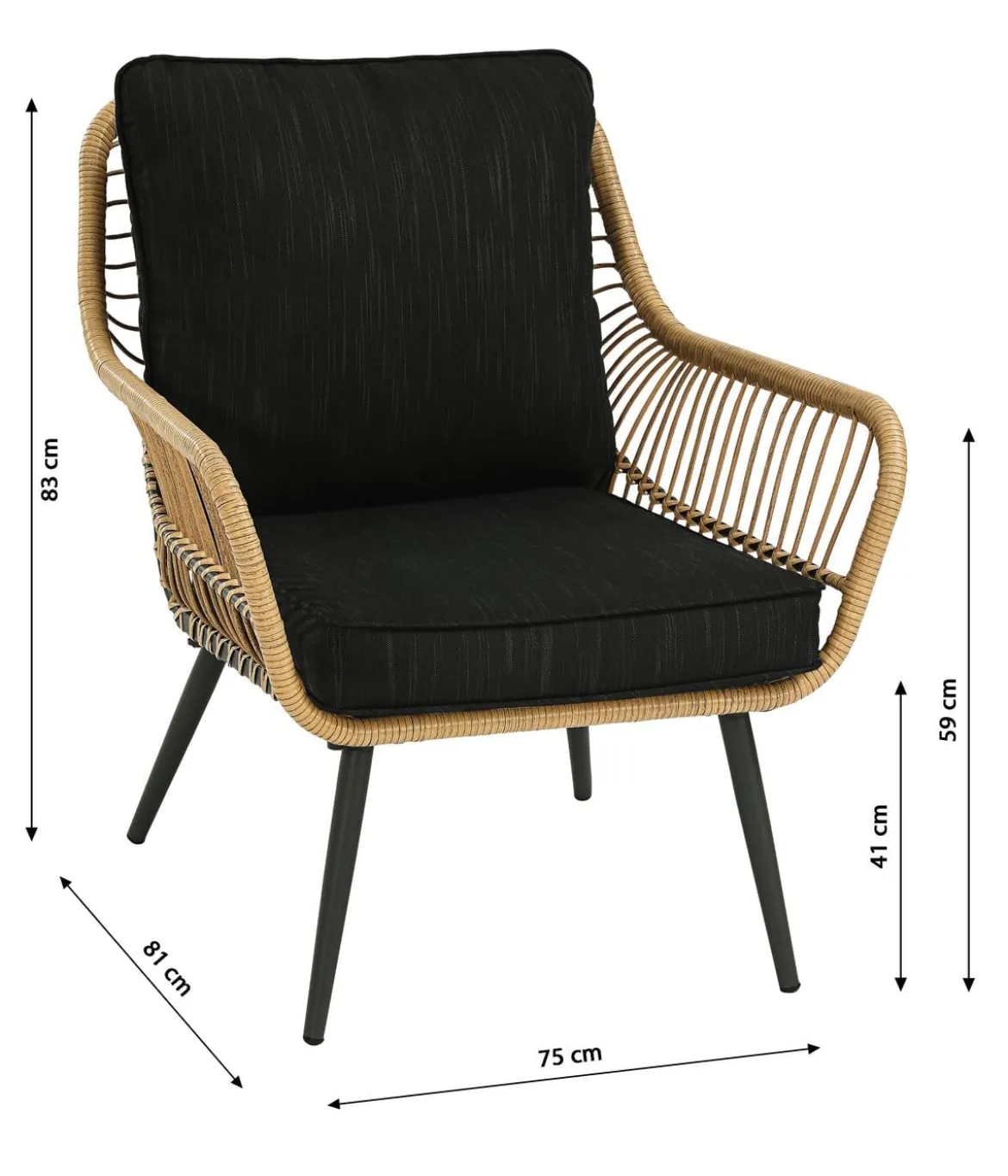 Dehner Lounge Venezia, 4-teilig
