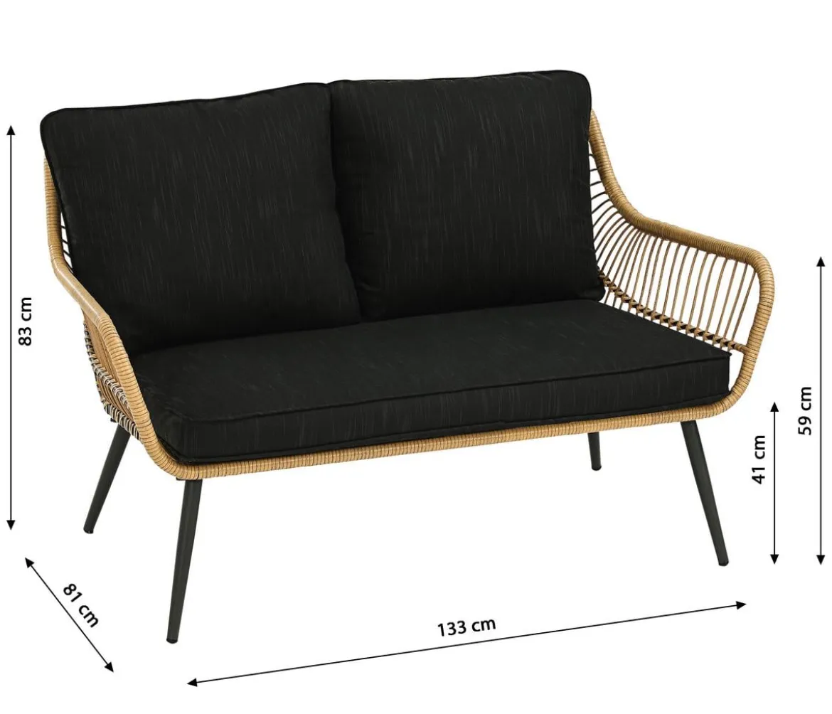 Dehner Lounge Venezia, 4-teilig