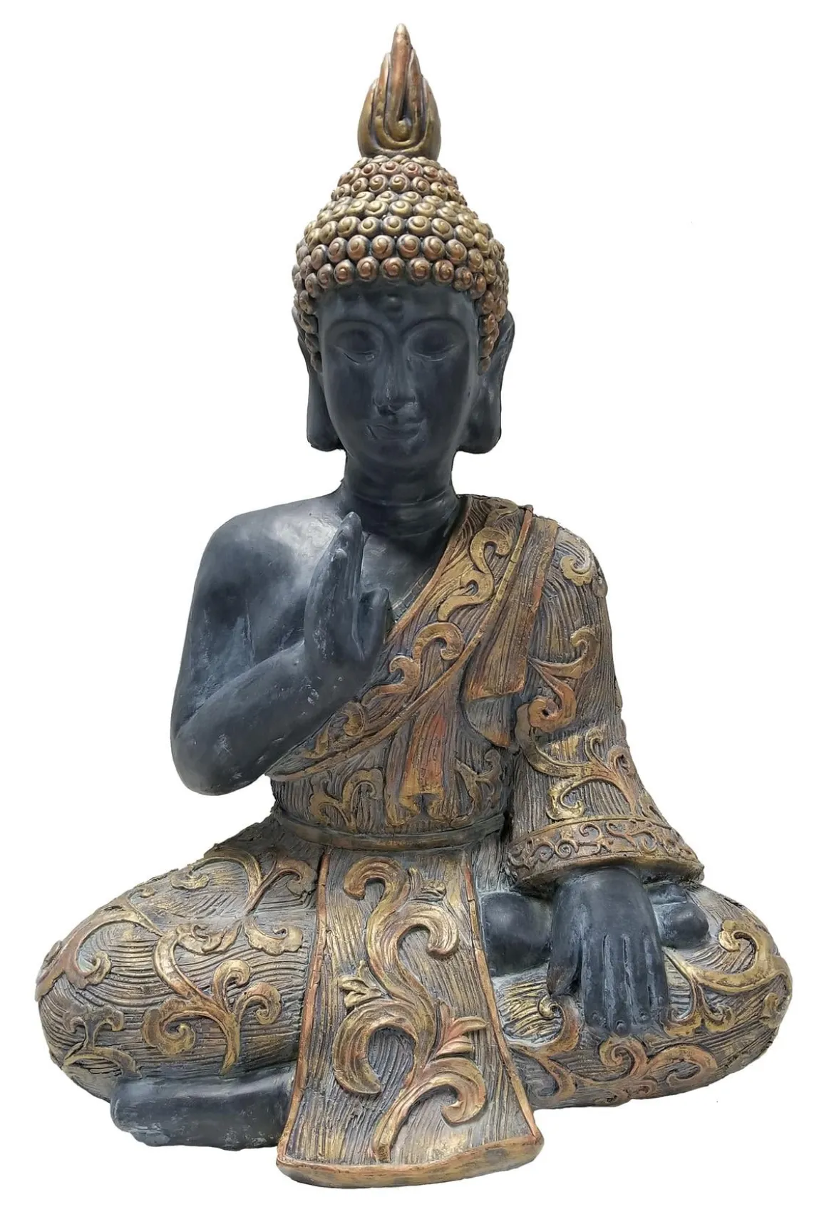 Dehner Magnesia-Buddha, B46/H64/T29 cm