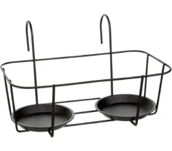 Dehner Metall-Balkonblumentopfhalter Marlow, ca. B33/H20/T19 cm