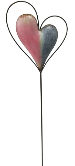 Dehner Metall-Dekostab Herz, ca. H120 cm