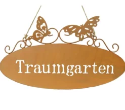 Dehner Metall-Gartenschild Traumgarten