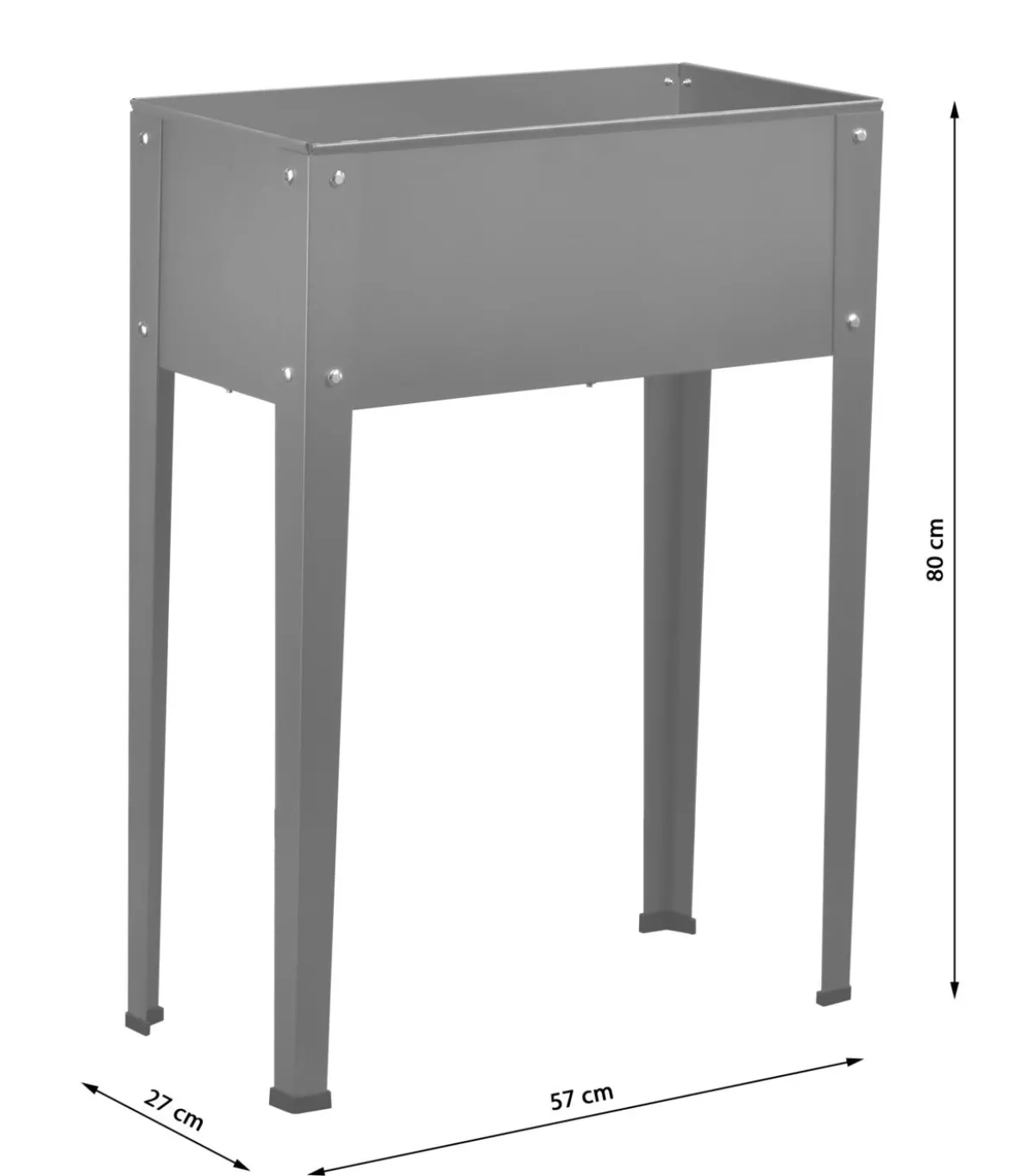 Dehner Metall-Hochbeet Münster 1, ca. B57/H80/T27