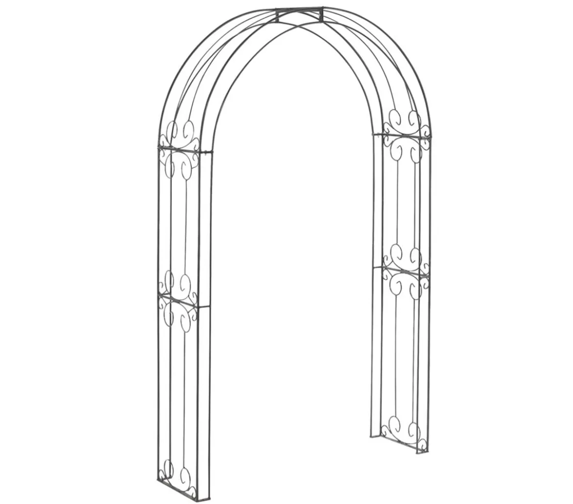 Dehner Metall-Rosenbogen Ornamento, ca. B120/H210/T39 cm