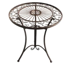 Dehner Metalltisch Antik, ca. Ø61/H72 cm