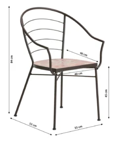 Dehner Mosaiksessel Chiara, ca. B55/H84/T53 cm