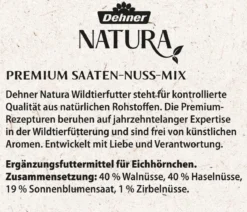 Dehner Natura Premium Eichhörnchenfutter Saaten-Nuss-Mix, 250 g