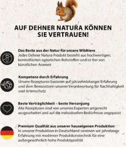Dehner Natura Premium Eichhörnchenfutter Saaten-Nuss-Mix, 250 g