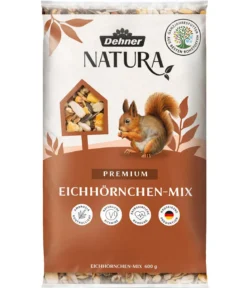 Dehner Natura Premium Eichhörnchenfutter Eichhörnchen-Mix, 600 g