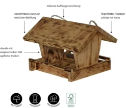 Dehner Natura Premium Futterhaus Linn, ca. B27/H18/T20,5 cm