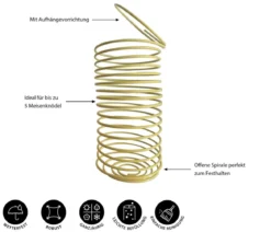 Dehner Natura Premium Futterfeder für Meisenknödel, ca. Ø7/L19 cm