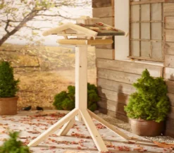 Dehner Natura Premium Futterhaus Watzmann, natur, ca. B55/H23/T40 cm